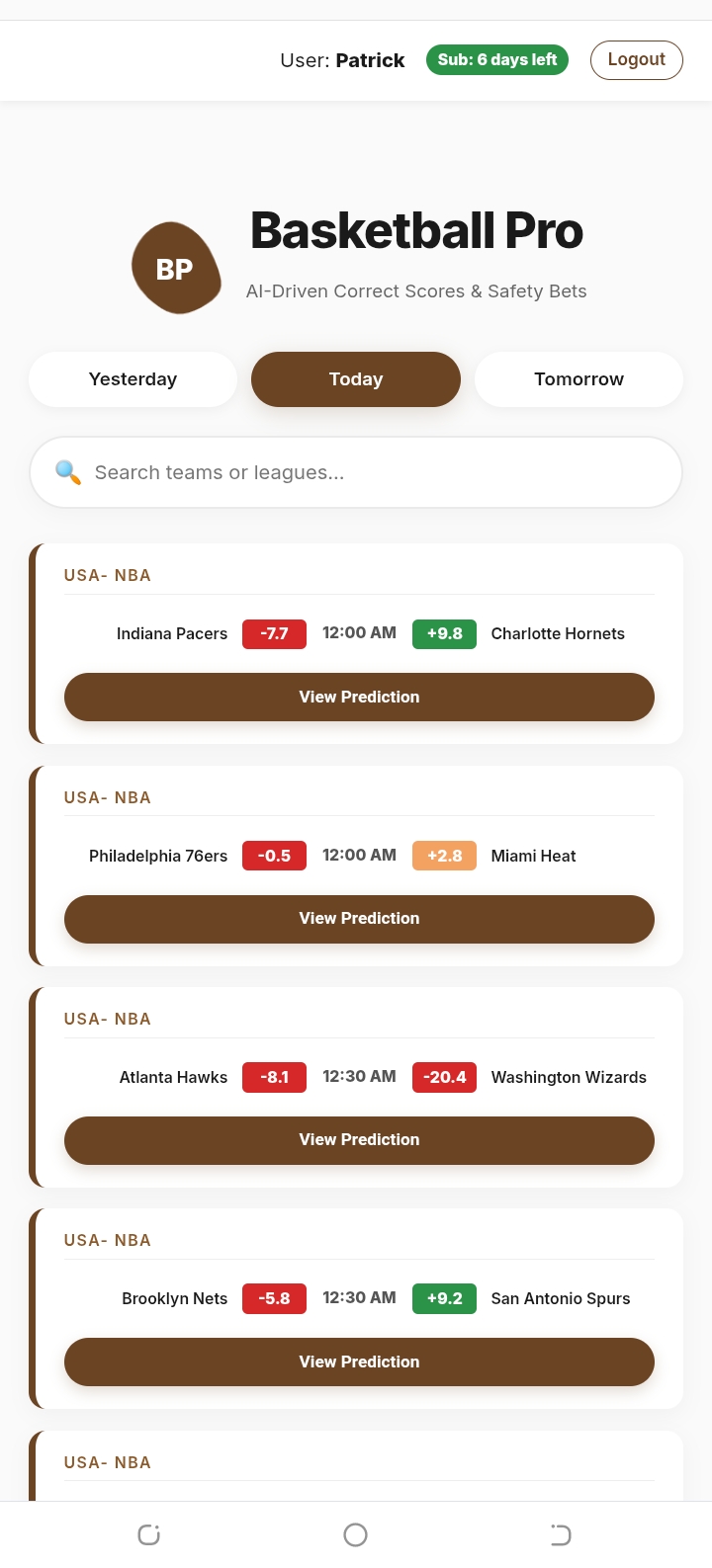 Basketball Pro Screenshot 1